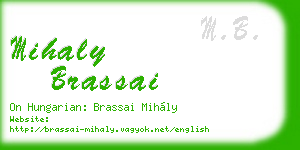 mihaly brassai business card